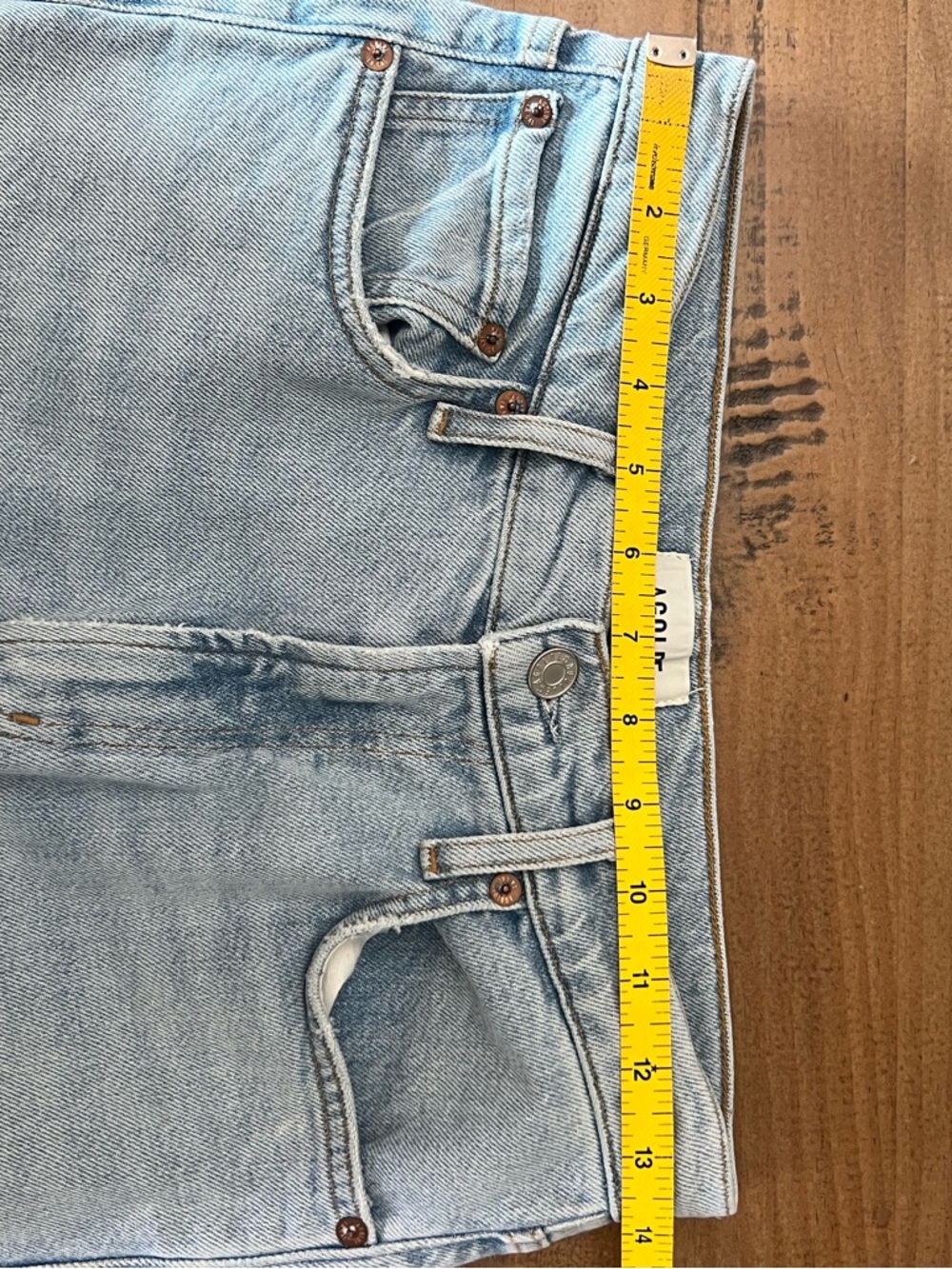 Agolde Ren High Rise Wide Leg Jeans in Beam 26 - Picture 11 of 12